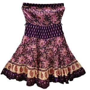 Rapsodia Strapless A-line Floral Dress